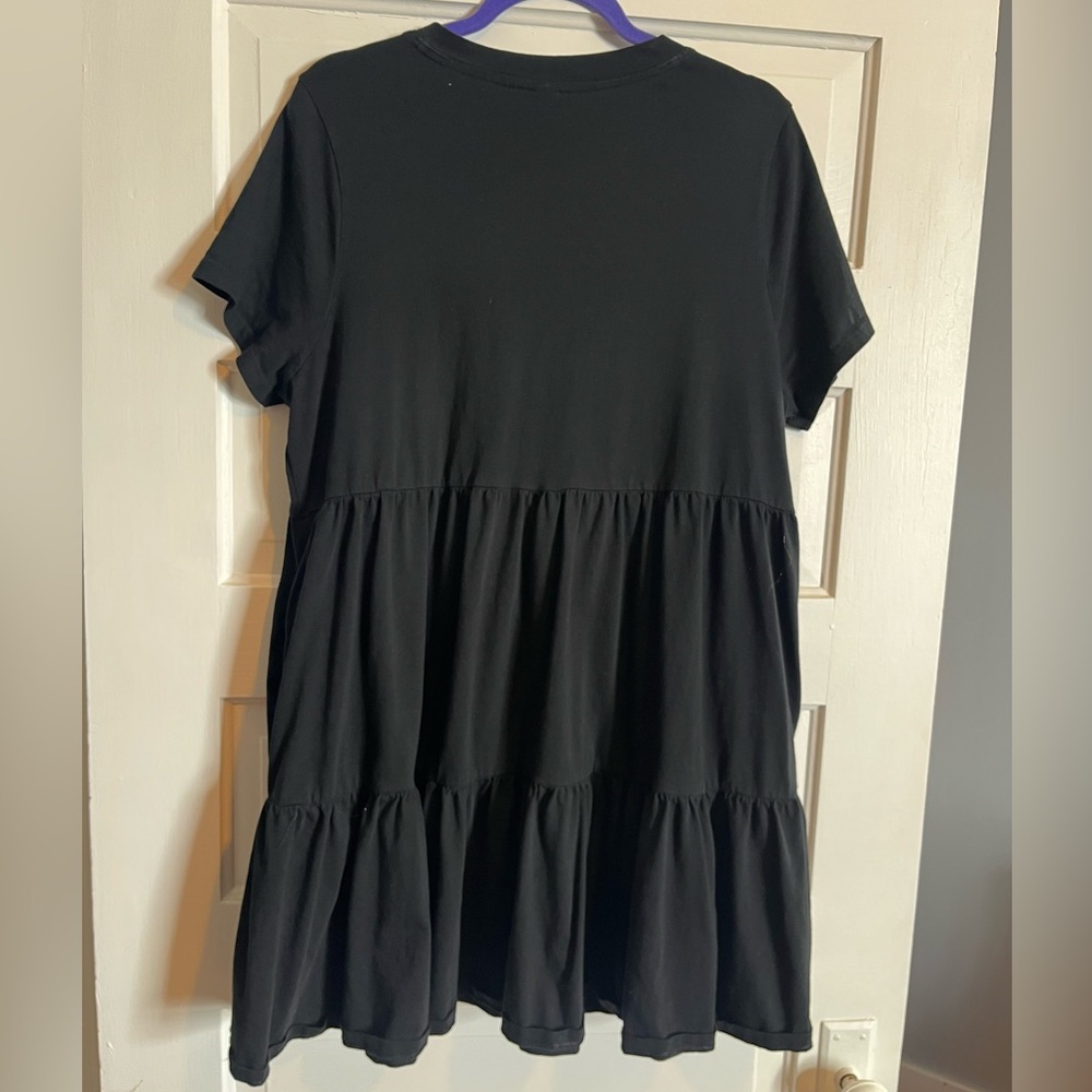 Old Navy Black Tiered Dress size XL - Picture 3 of 3
